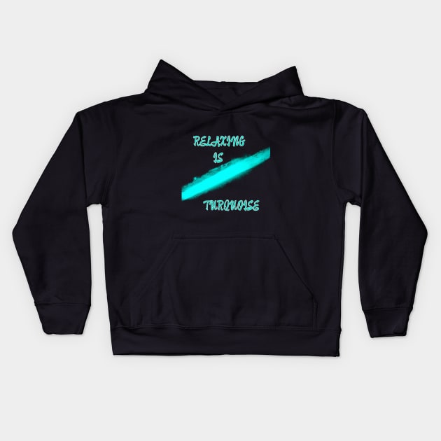 turquoise Kids Hoodie by DesignByMe90